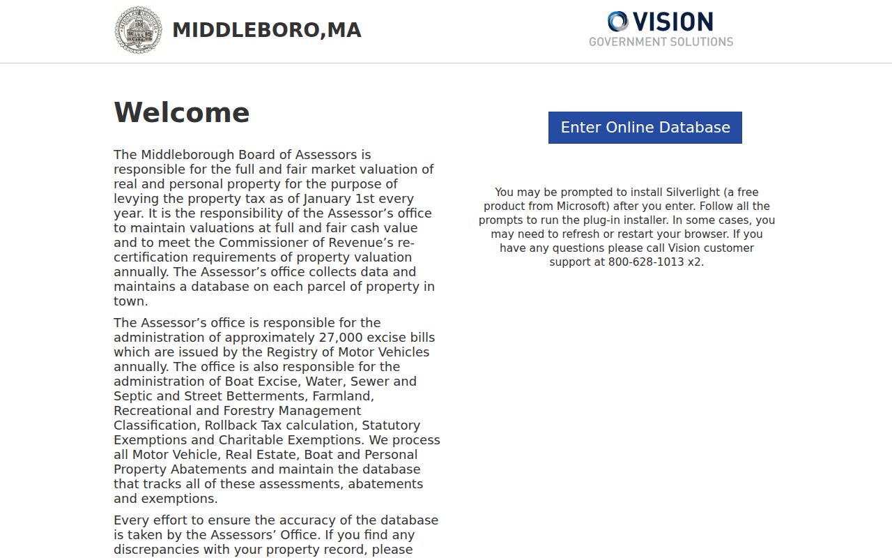 Middleborough residents directory assessor property search