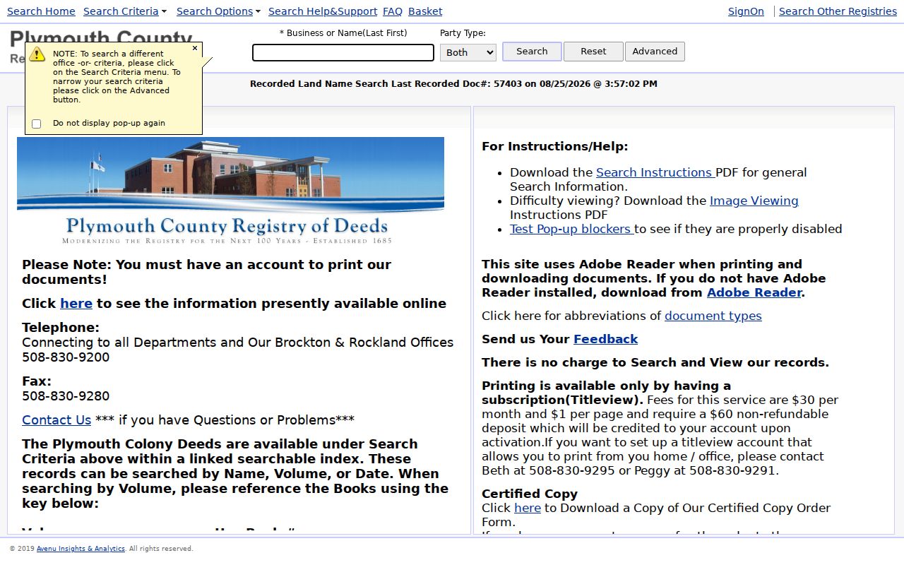 Middleborough residents directory Plymouth deed index search controls
